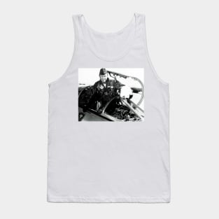 Portrait of Charles Chuck Yeager, American pilot (H425/0012) Tank Top